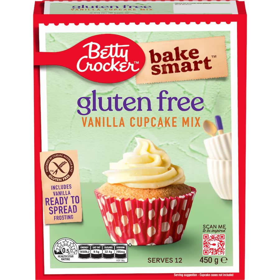 Betty Crocker Bake Smart Cupcake Mix Vanilla Gluten Free