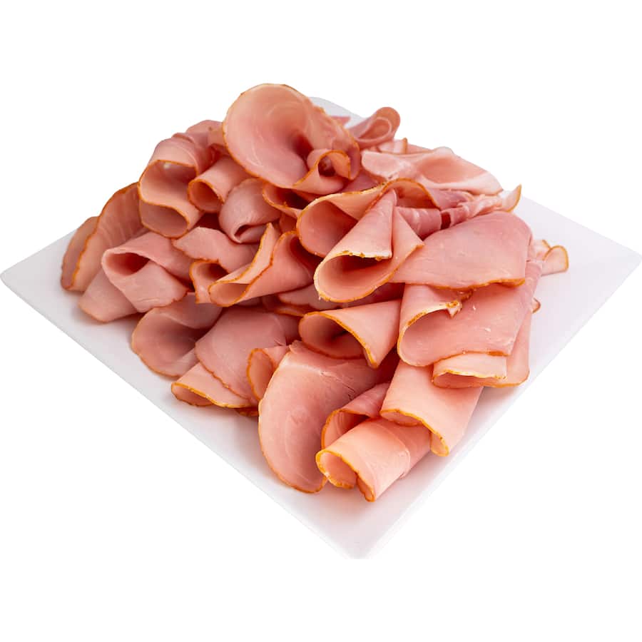 Woolworths Free Farmed Champagne Ham Shaved