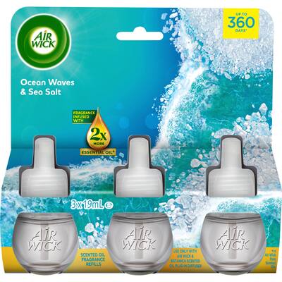 air wick essential oils air freshener refill ocean waves & sea salt
