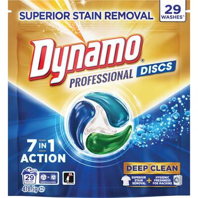 dynamo professional laundry capsules 7 in 1 action