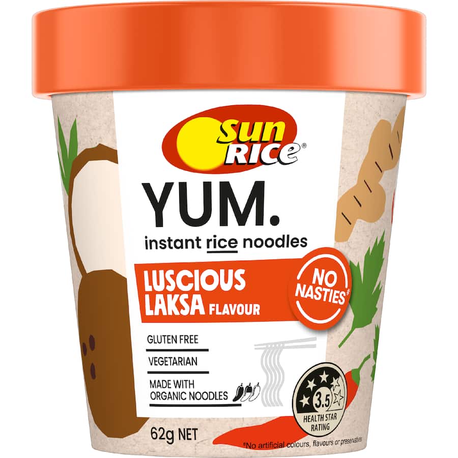 Sunrice Instant Noodles Cup Luscious Laksa