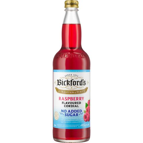 Bickfords Cordial Raspberry No Added Sugar