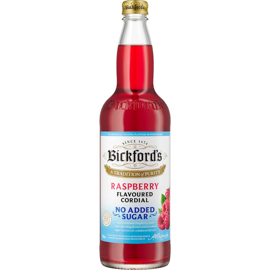 Bickfords Cordial Raspberry No Added Sugar