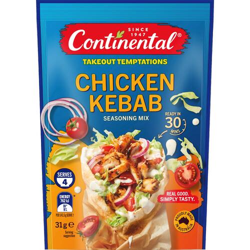 Continental Recipe Base Chicken Kebab