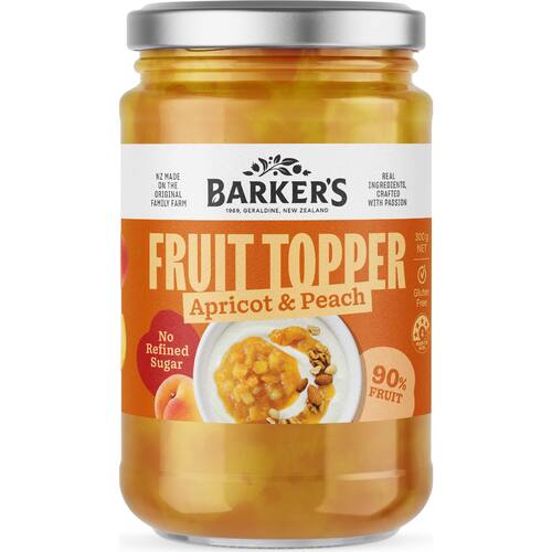 Barkers Fruit Topper Peach, Apricot & Apple