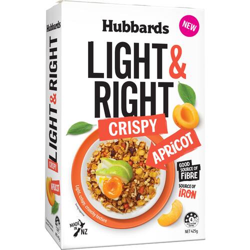 Hubbards Muesli Light & Right Apricot