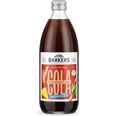 barker's soda syrup caffeine free cola