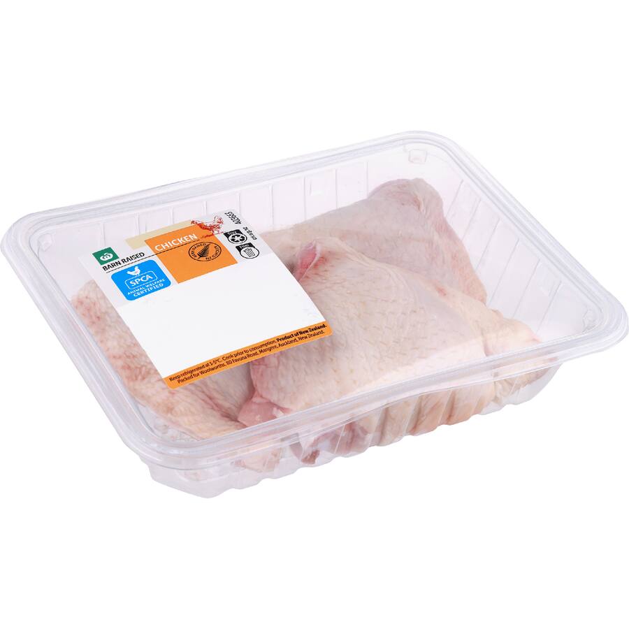 Woolworths Chicken Thighs Bone In Skin On Medium Tray