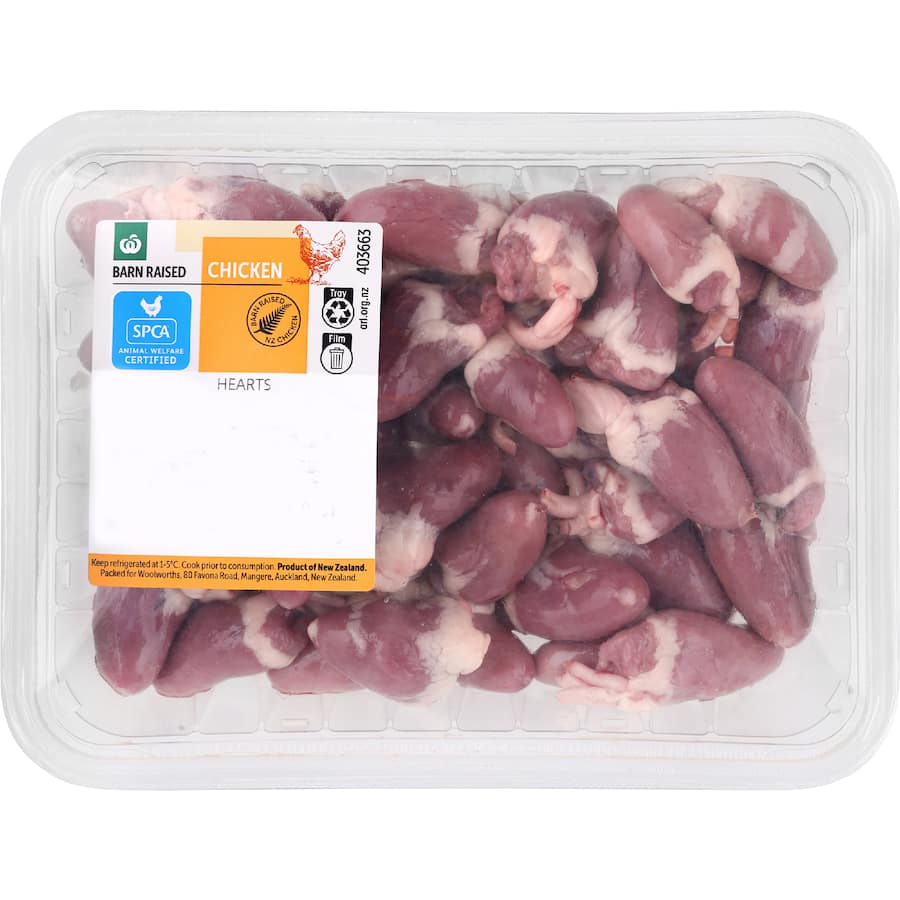 Woolworths Chicken Hearts Medium Tray