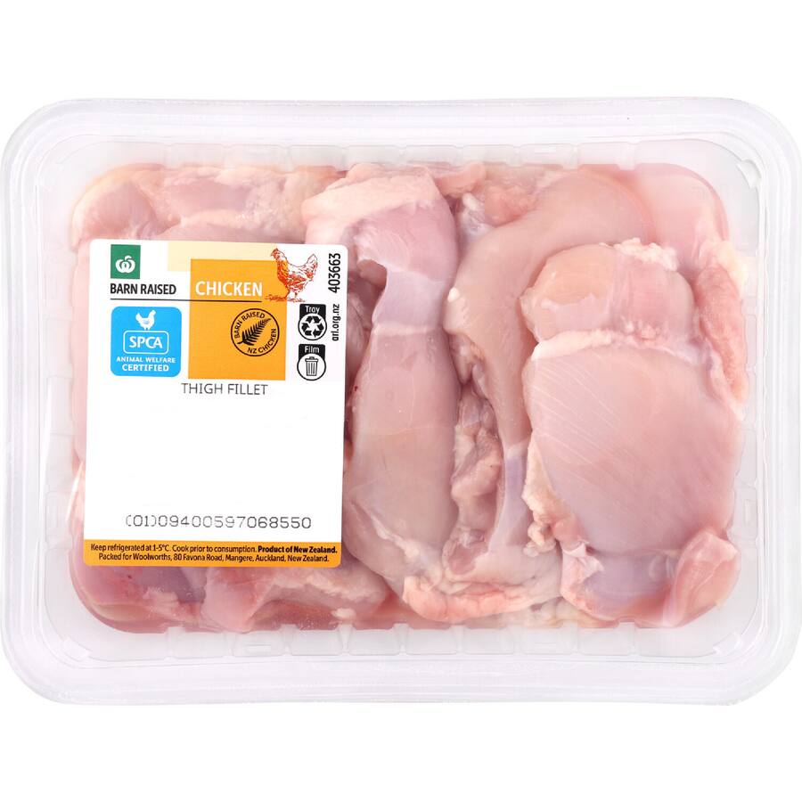 Woolworths Chicken Thigh Fillets Medium Tray