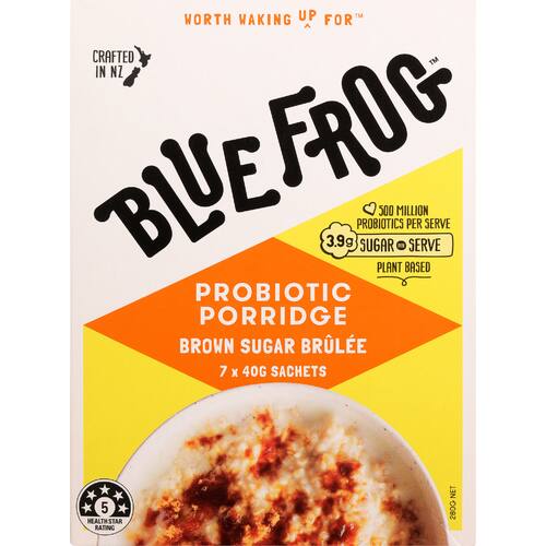 Blue Frog Porridge Brown Sugar Brulee