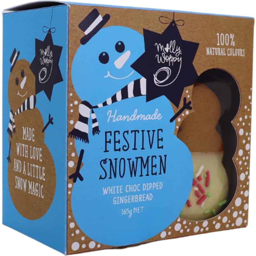 Molly Woppy Biscuits Gingerbread Snowman