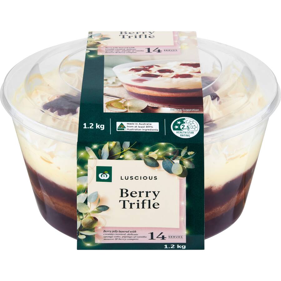 Woolworths Trifle Classic Berry