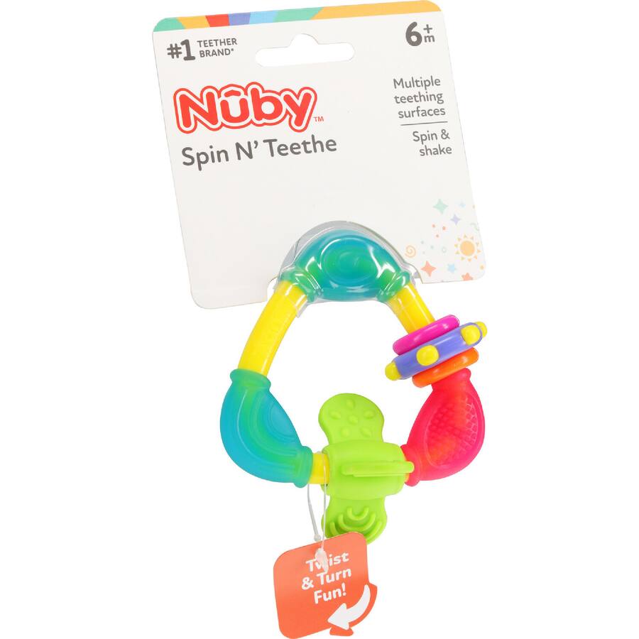 Nuby Spin N Teethe Rattle