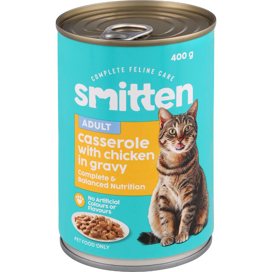 Smitten Wet Cat Food Casserole Chicken In Gravy