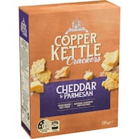 copper kettle crackers cheddar & parmesan