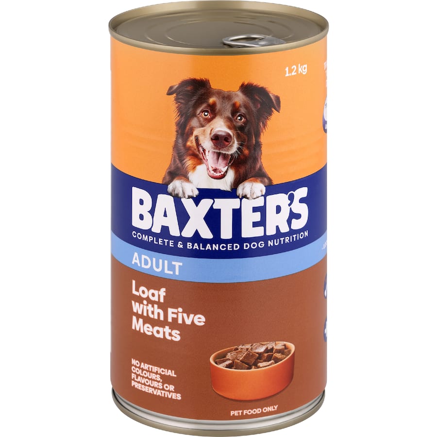 Baxter's Wet Dog Food Adult Loaf With Five Meats