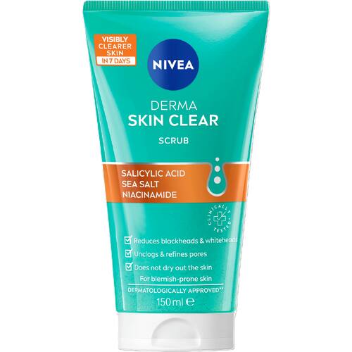 Nivea Facial Scrub Derma Skin Clear