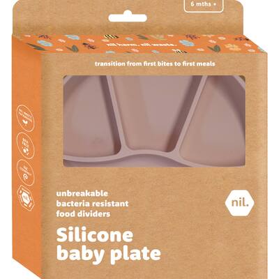 nil. baby plate silicone