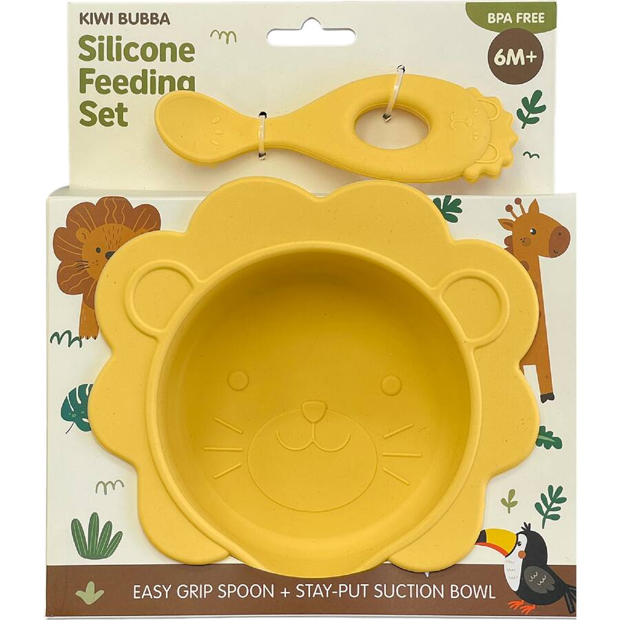 Kiwi Bubba Feeding Set Silicone