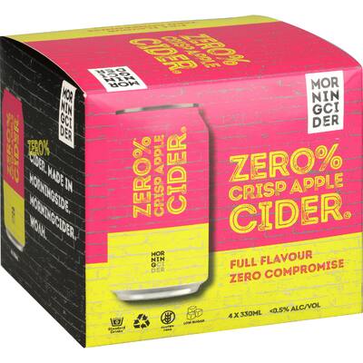 morningcider cider crisp apple zero %