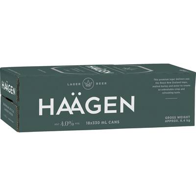 haagen beer lager cans