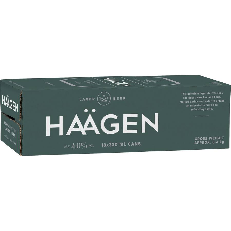 Haagen Beer Lager Cans