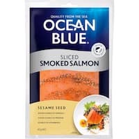 ocean blue salmon sliced smoked sesame seed