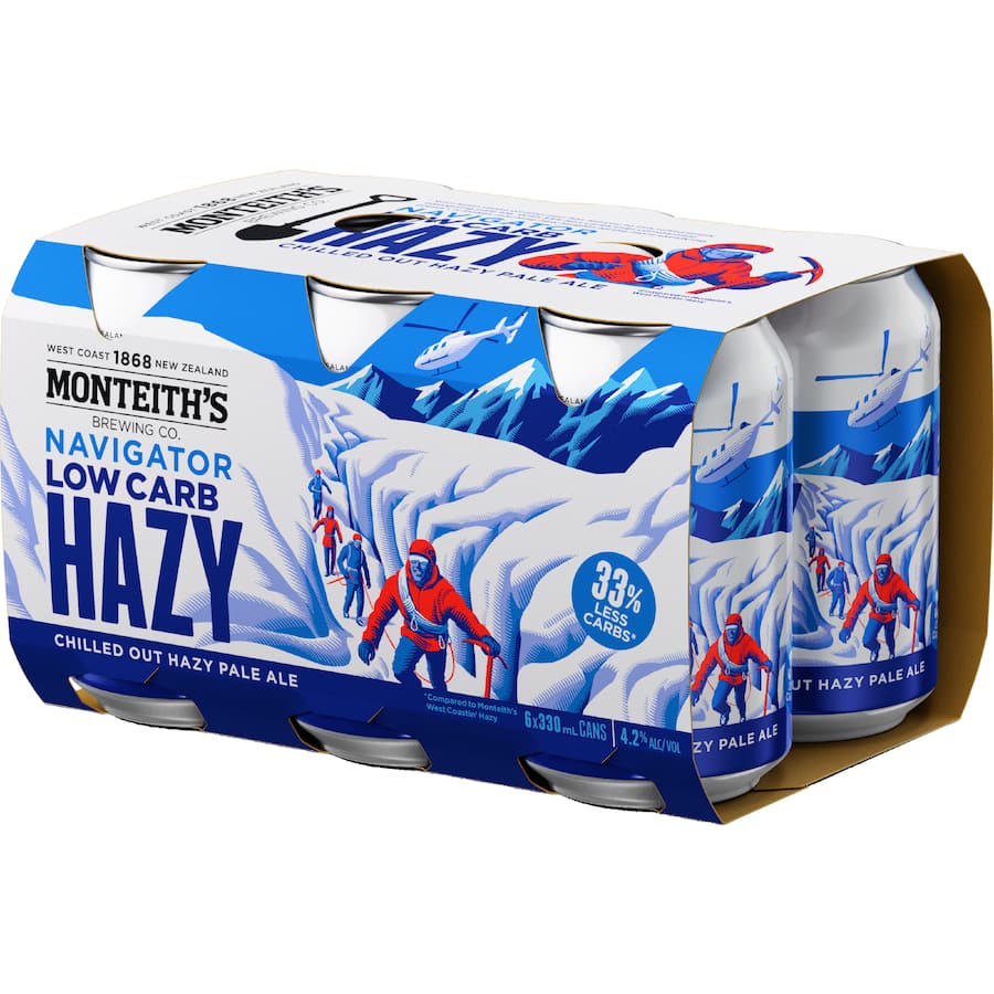 Monteith's Navigator Beer Low Carb Hazy