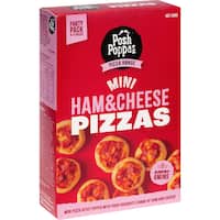 posh poppa pizza mini ham & cheese