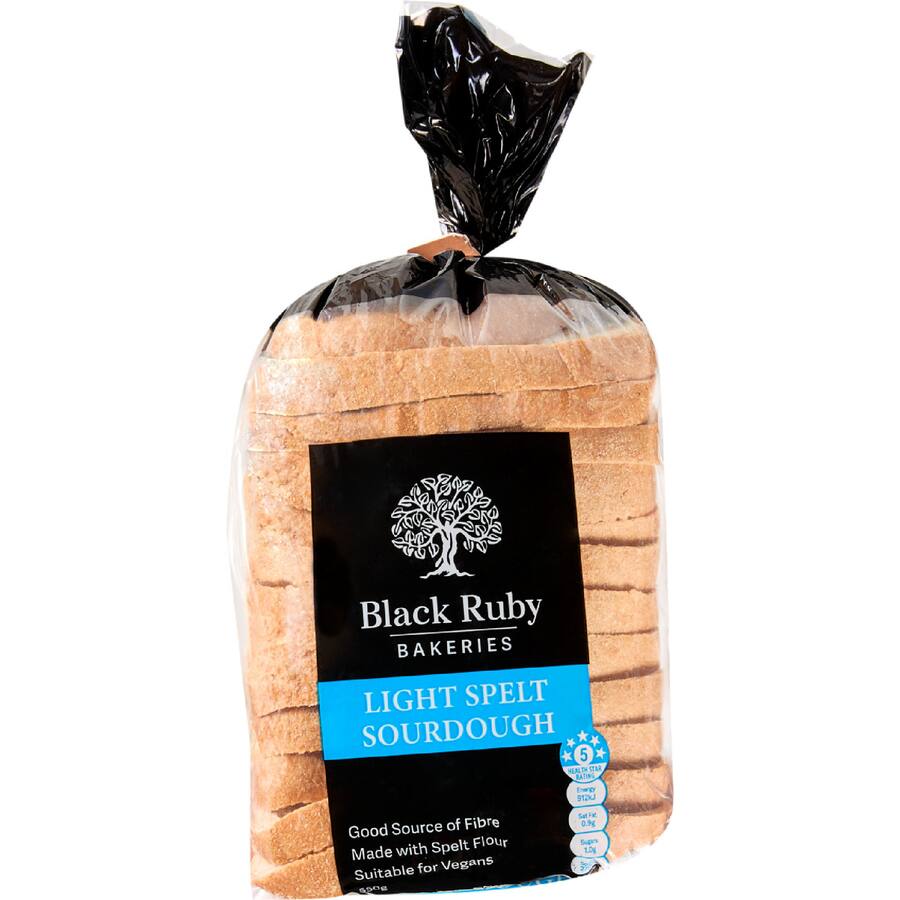 Black Ruby Bread Light Sourdough Loaf