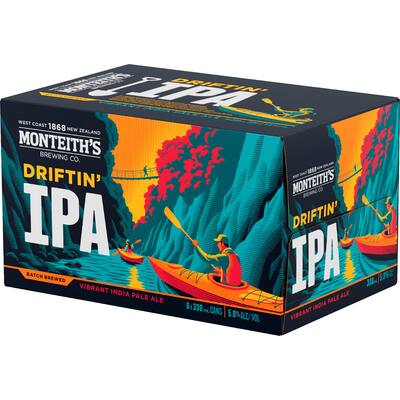 monteith's craft beer driftin ipa