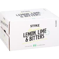 stoke ginger beer alcoholic lemon lime & bitters