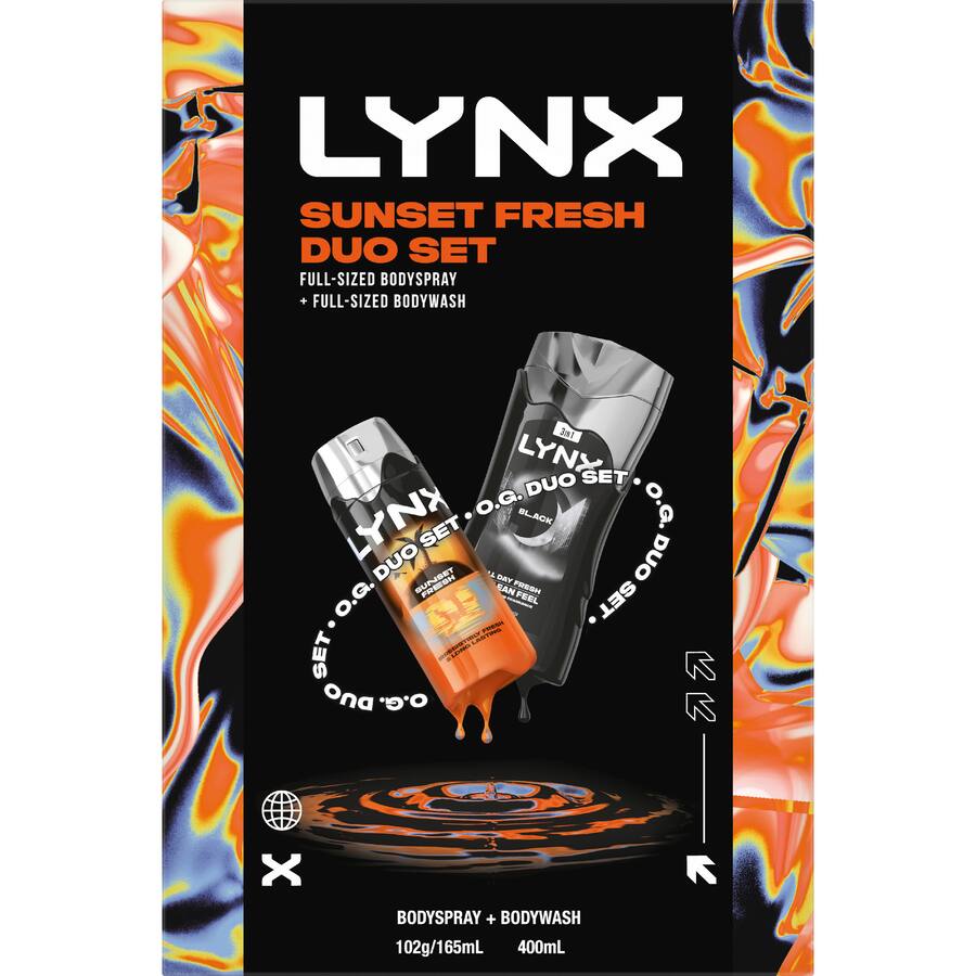 Lynx Giftset Duo Sunset Fresh R25