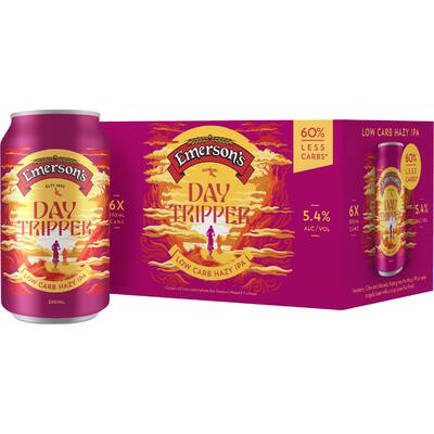 emerson's day tripper craft beer low carb hazy ipa