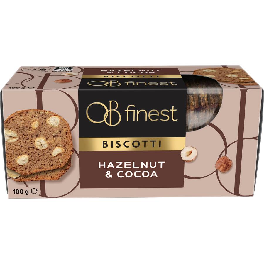 Ob Finest Biscuits Biscotti Hazelnut & Cocoa