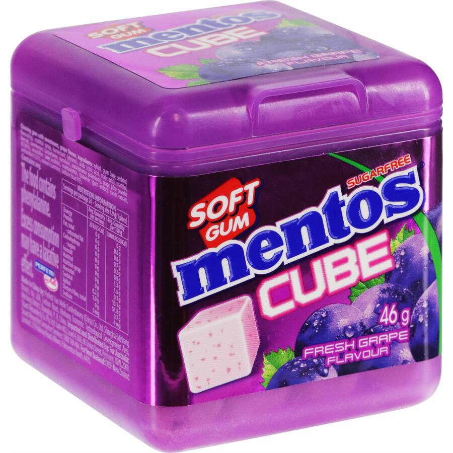 Mentos Cube Gum Ice Grape