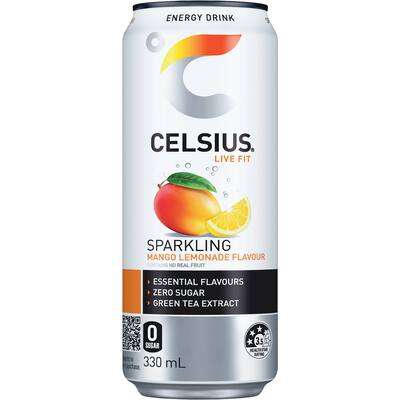 celsius energy drink sparkling mango lemonade