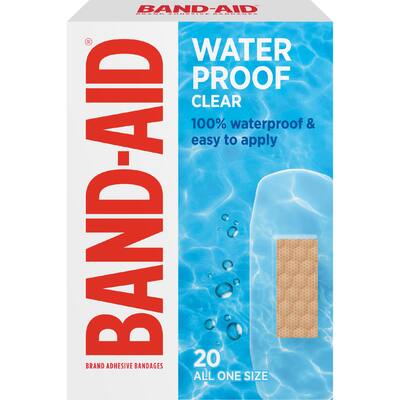 band-aid clear plasters waterproof
