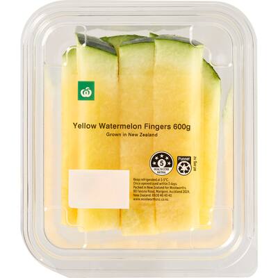fresh fruit watermelon fingers yellow