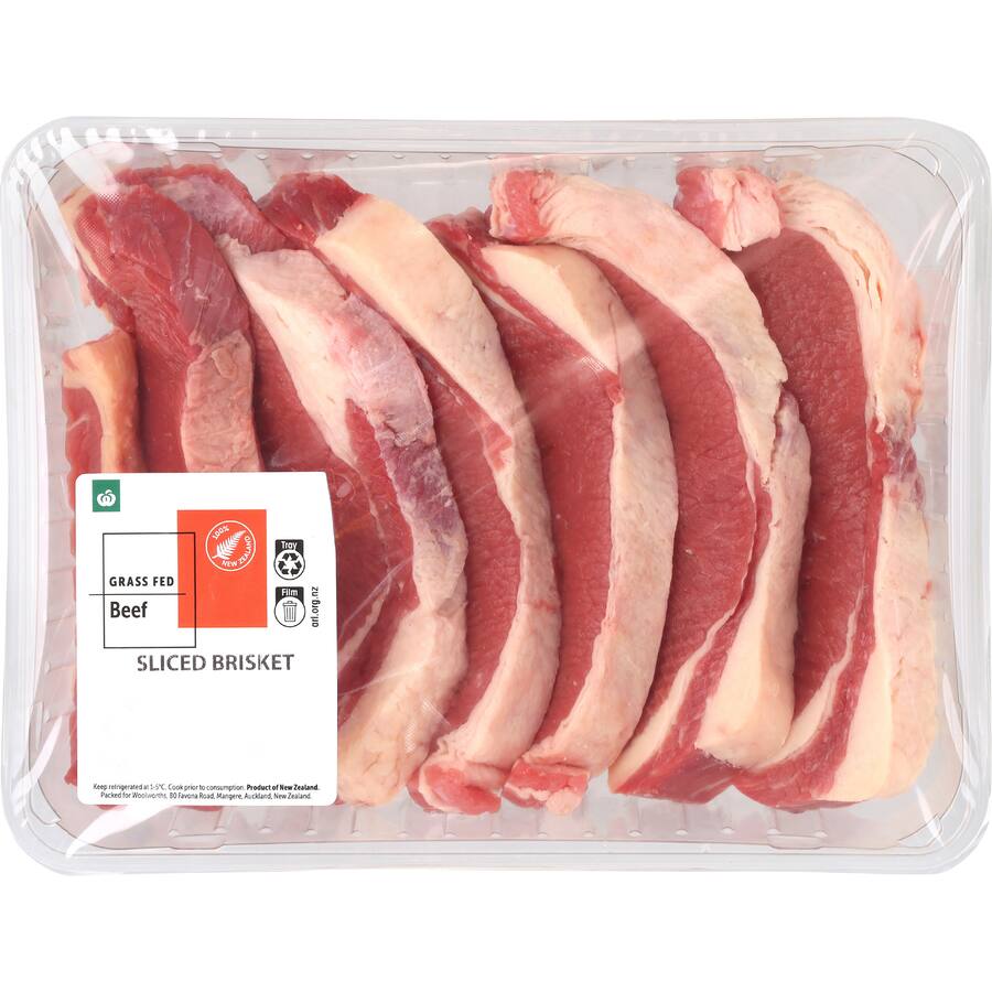 Woolworths Beef Sliced Boneless Brisket