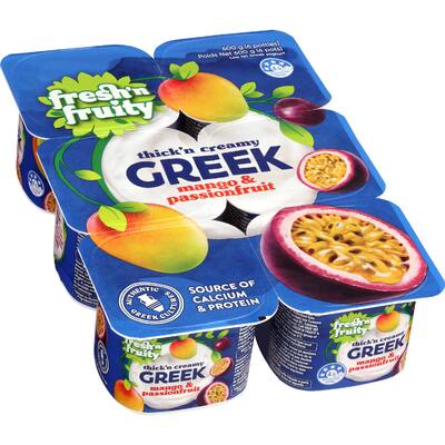 fresh n fruity yoghurt greek mango & passionfruit