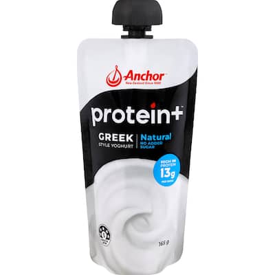 anchor yoghurt protein+ natural pouch
