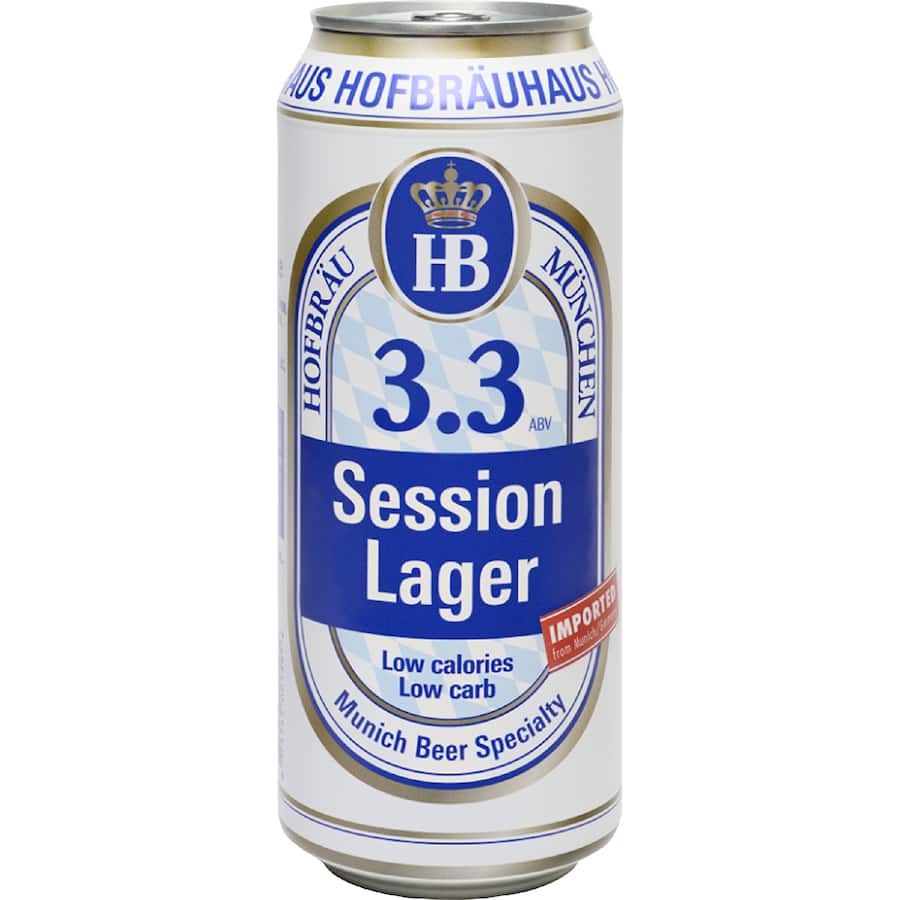 Hofbrau Beer Session Lager 3.3%