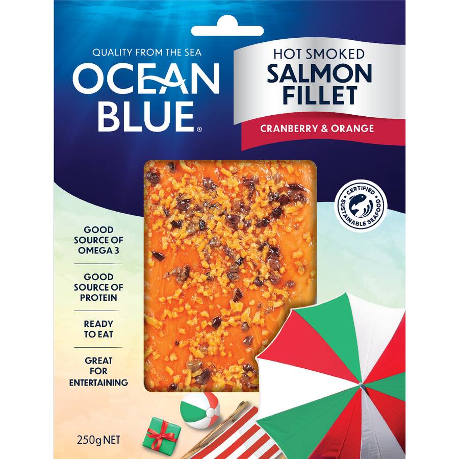 Ocean Blue Salmon Hot Smoked Cranberry & Orange