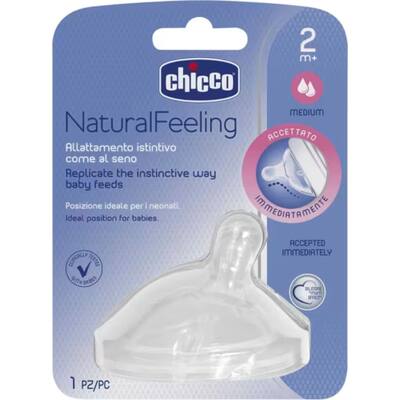 chicco baby teat natural feeling 2 month
