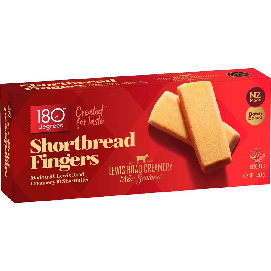 180 Degrees Shortbread Fingers