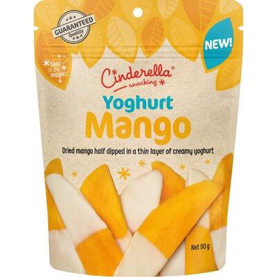 cinderella dried mango yoghurt dipped