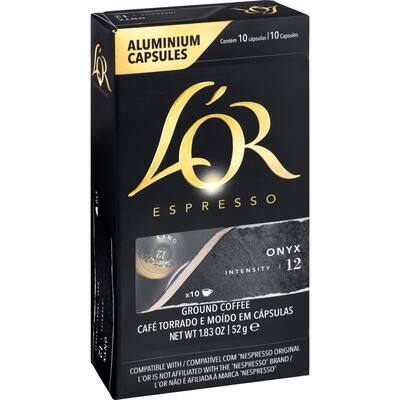 l'or coffee capsules onyx intensity 12