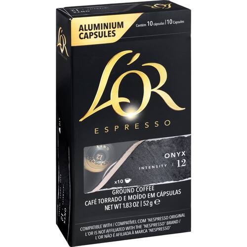 L'or Coffee Capsules Onyx Intensity 12